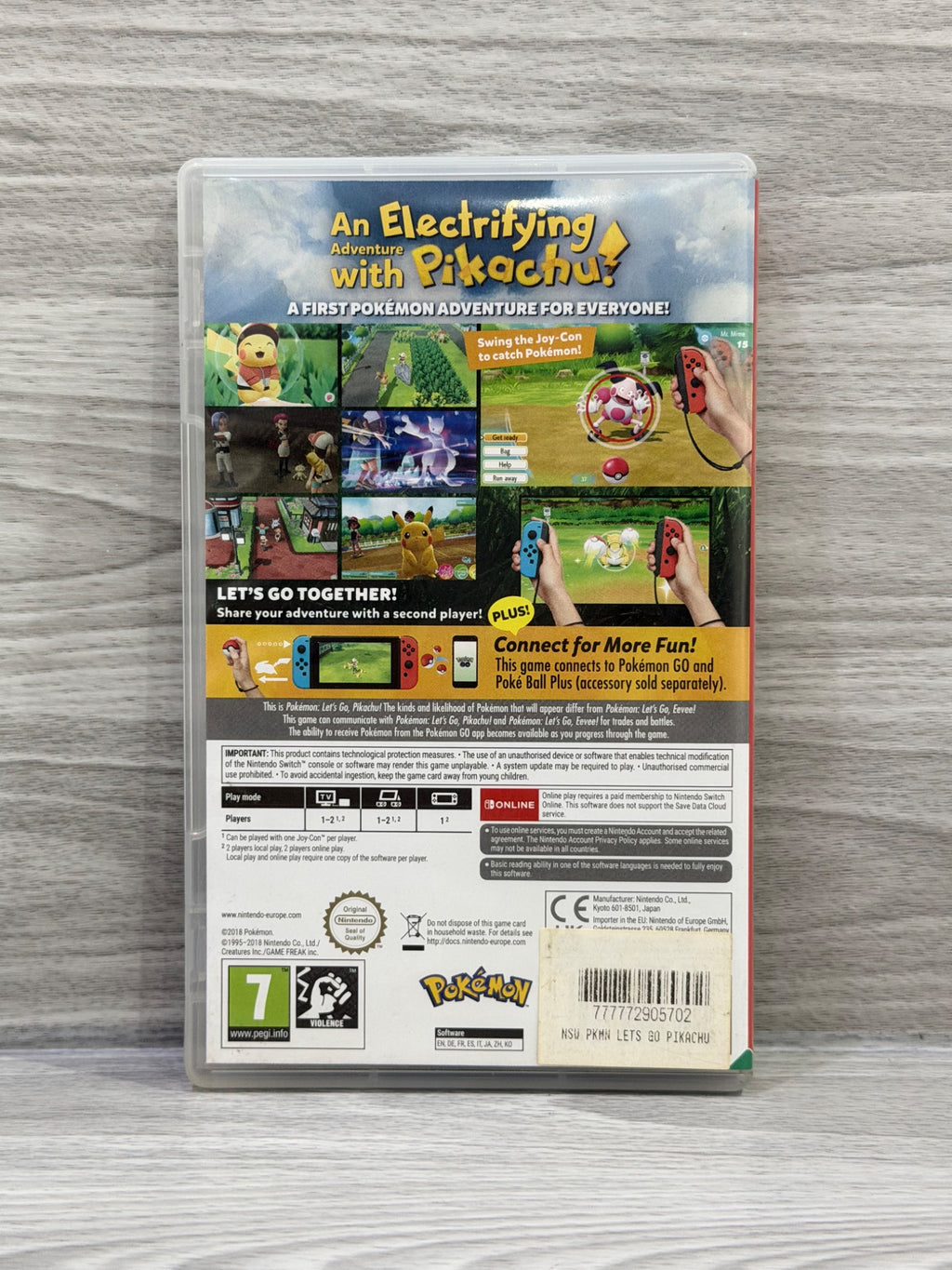 Pokemon: Let's Go, Pikachu! Nintendo Switch Boxed PAL UK Tested Working