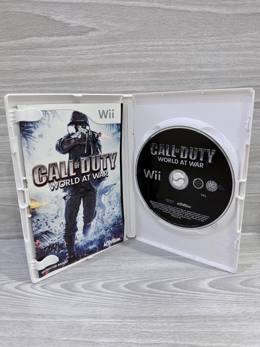 Call Of Duty World At War (15) Nintendo Wii Complete With Manual PAL UK Tested