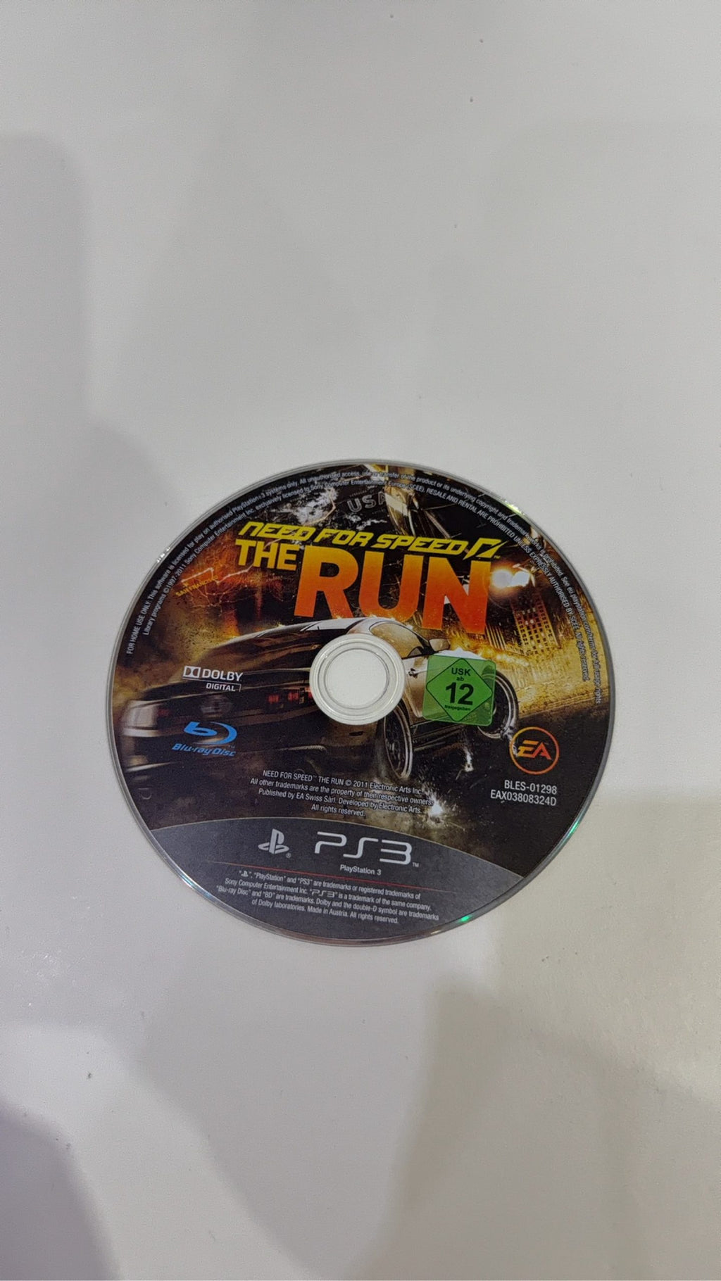 Need For Speed Hot Pursuit PS3 video game case and disc, PAL UK version, very good condition.