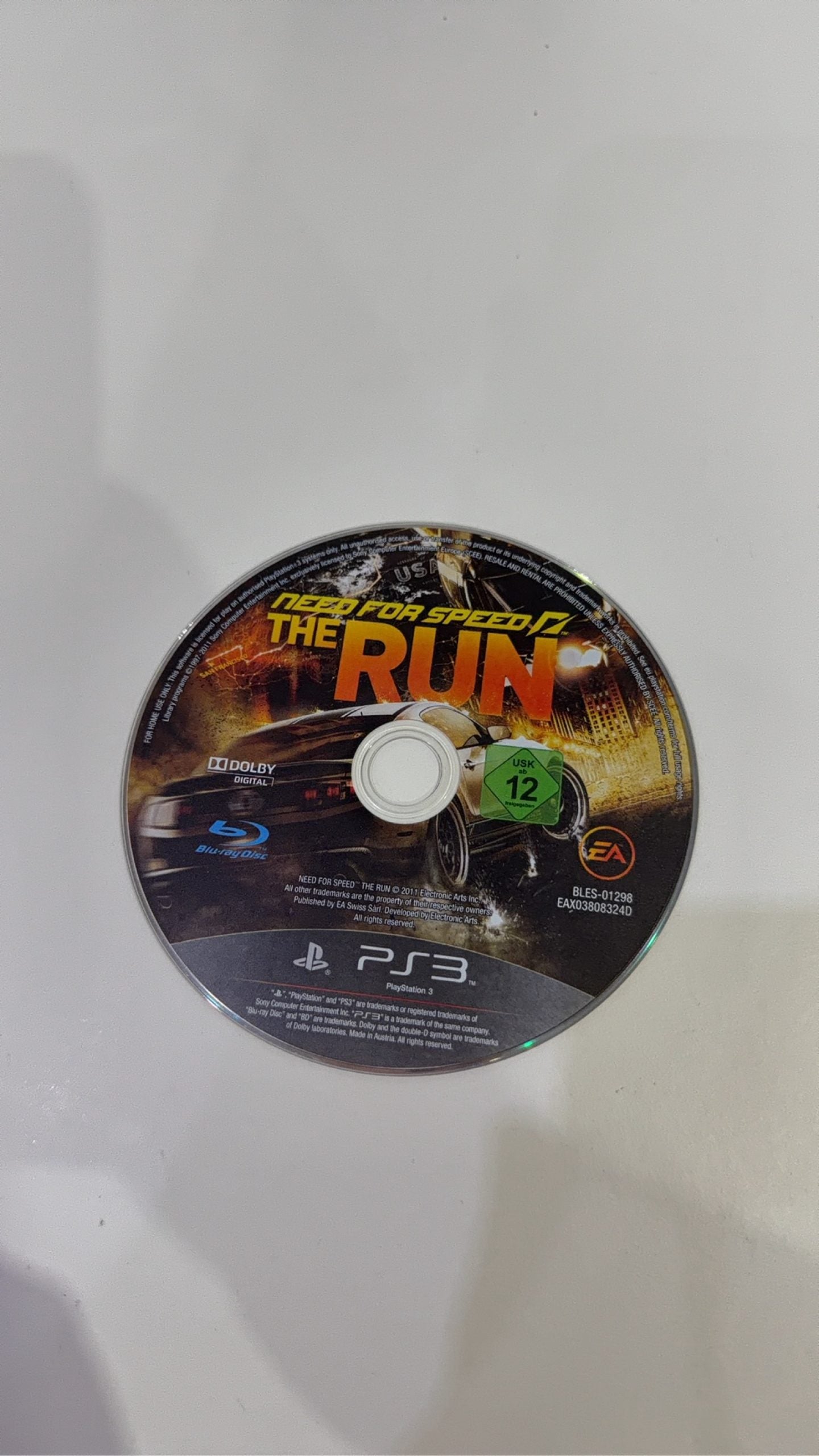 Need For Speed Hot Pursuit PS3 video game case and disc, PAL UK version, very good condition.