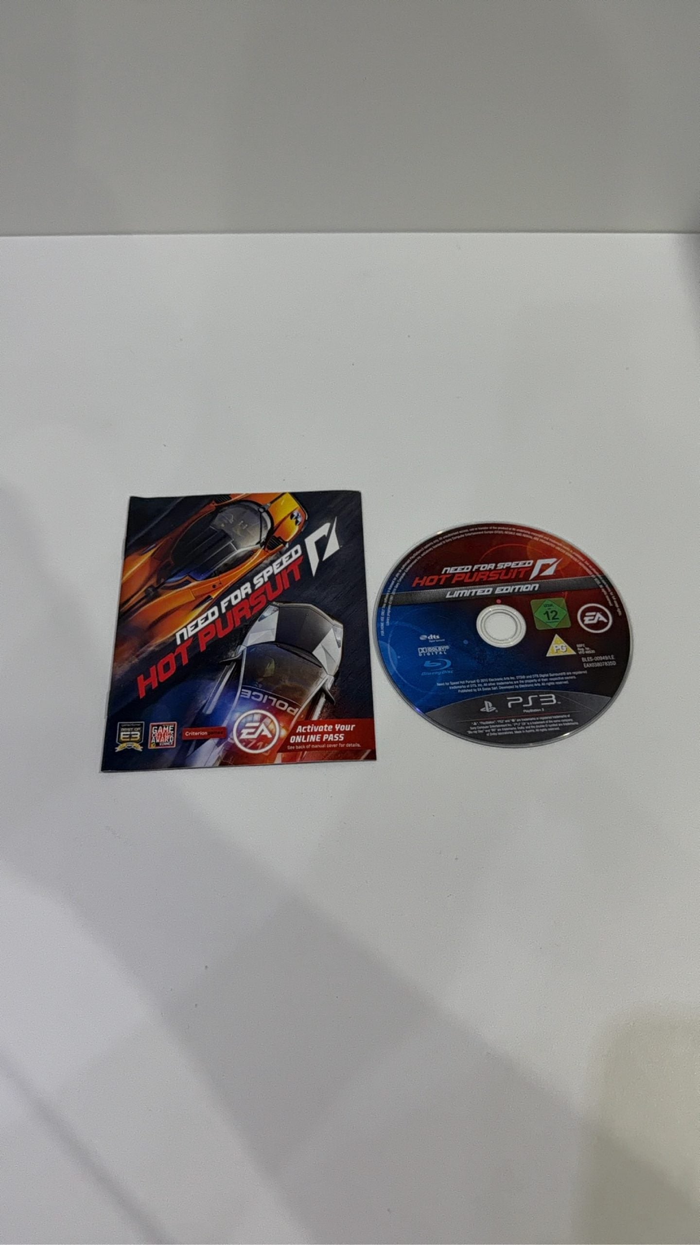 Need For Speed Hot Pursuit video game for Sony PlayStation 3, CIB PAL UK.