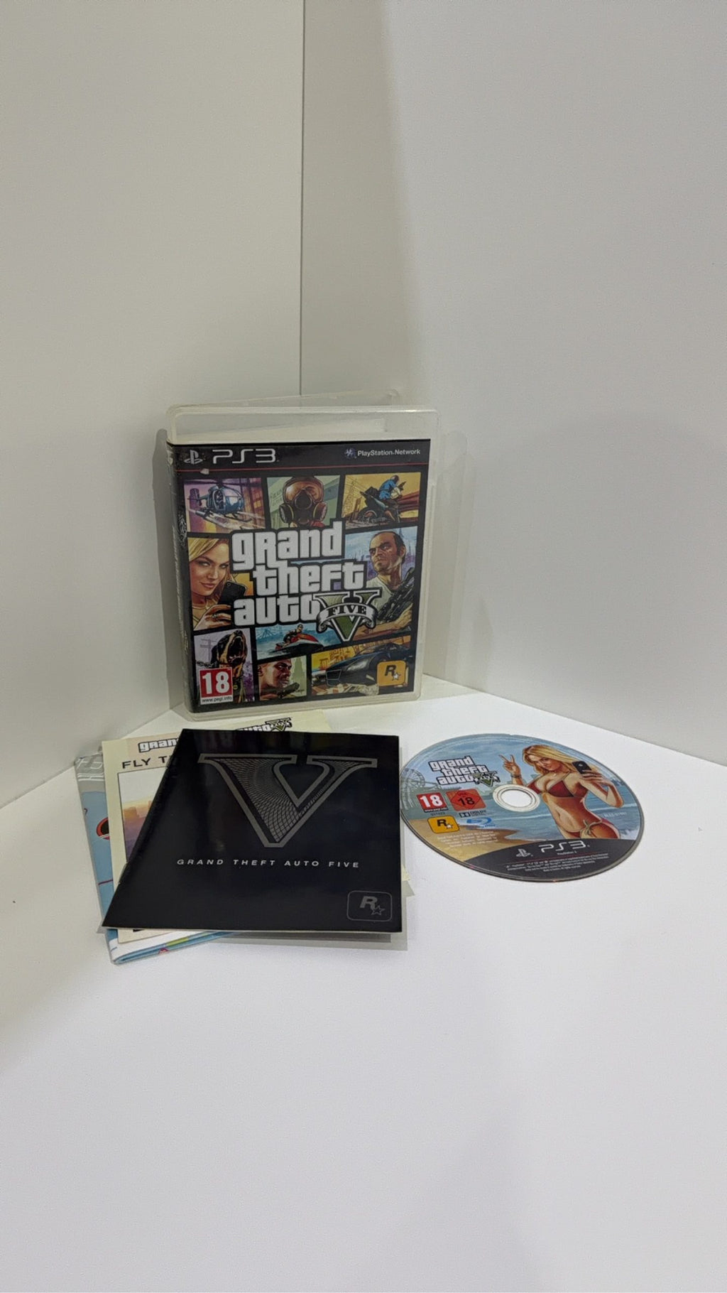 Grand Theft Auto V for Sony PlayStation 3, complete with manual and map, PAL UK.