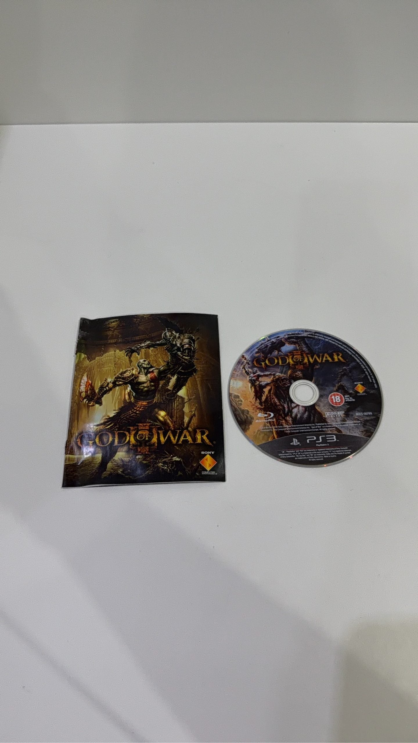 God of War III for Sony PlayStation 3 PS3, complete with manual and original case.