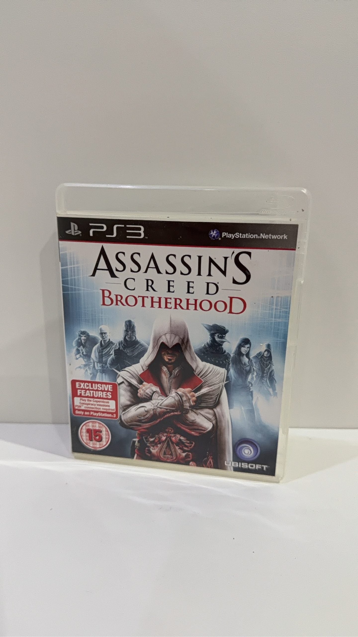 Assassin's Creed Brotherhood PS3 video game, complete in box with case, disc, and manual.