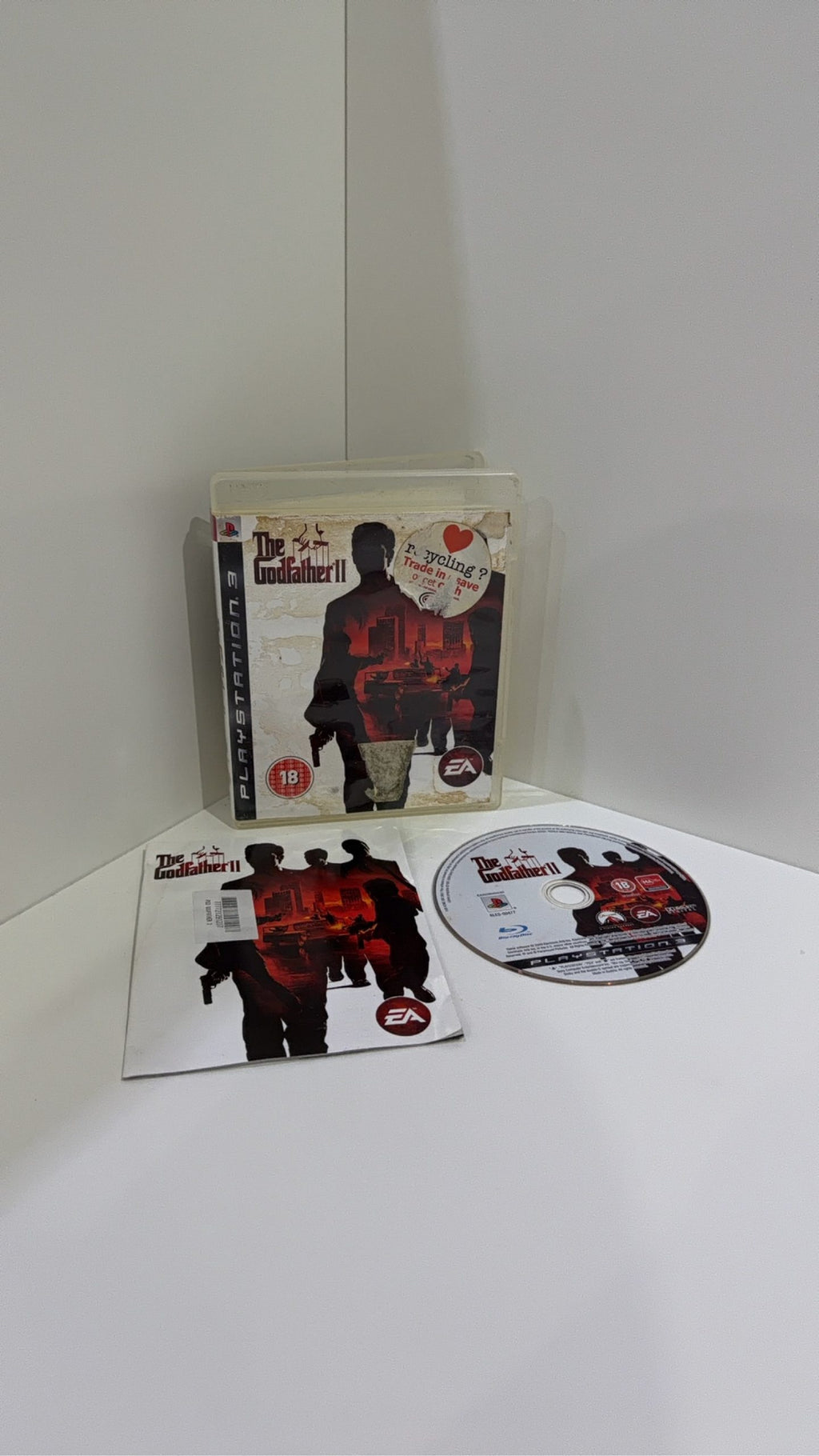 The Godfather II PS3 video game with original case, cover artwork, disc, and manual.