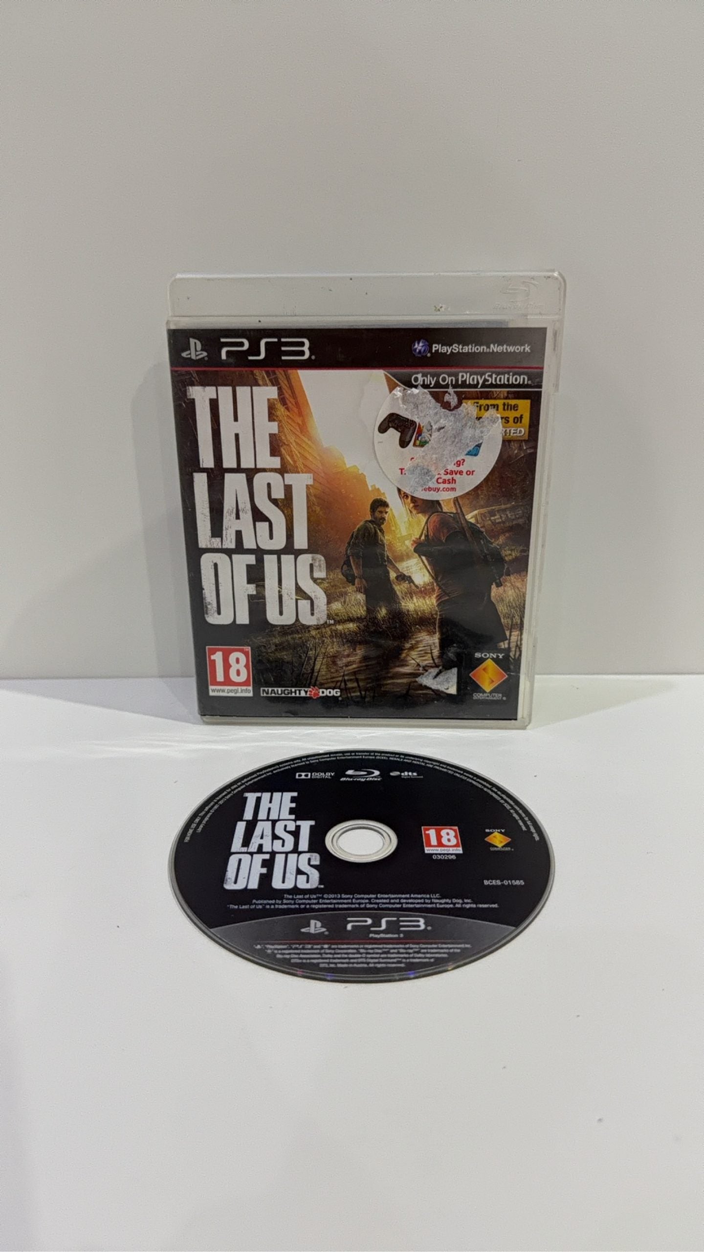 The Last of Us Sony PlayStation 3 PS3 case and disc, PAL UK, very good condition.
