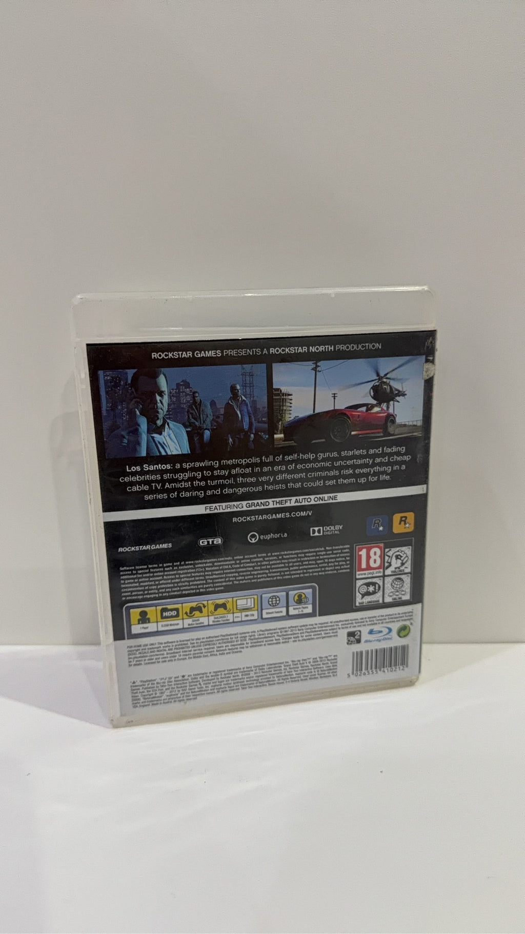 Grand Theft Auto V for Sony PlayStation 3, complete with manual and map, PAL UK.