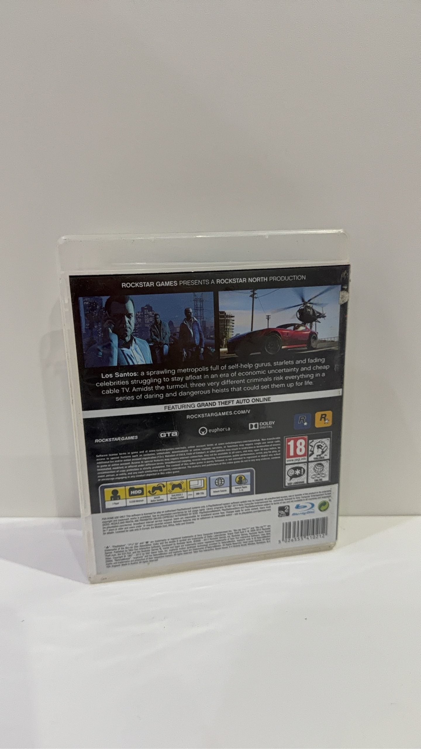 Grand Theft Auto V for Sony PlayStation 3, complete with manual and map, PAL UK.