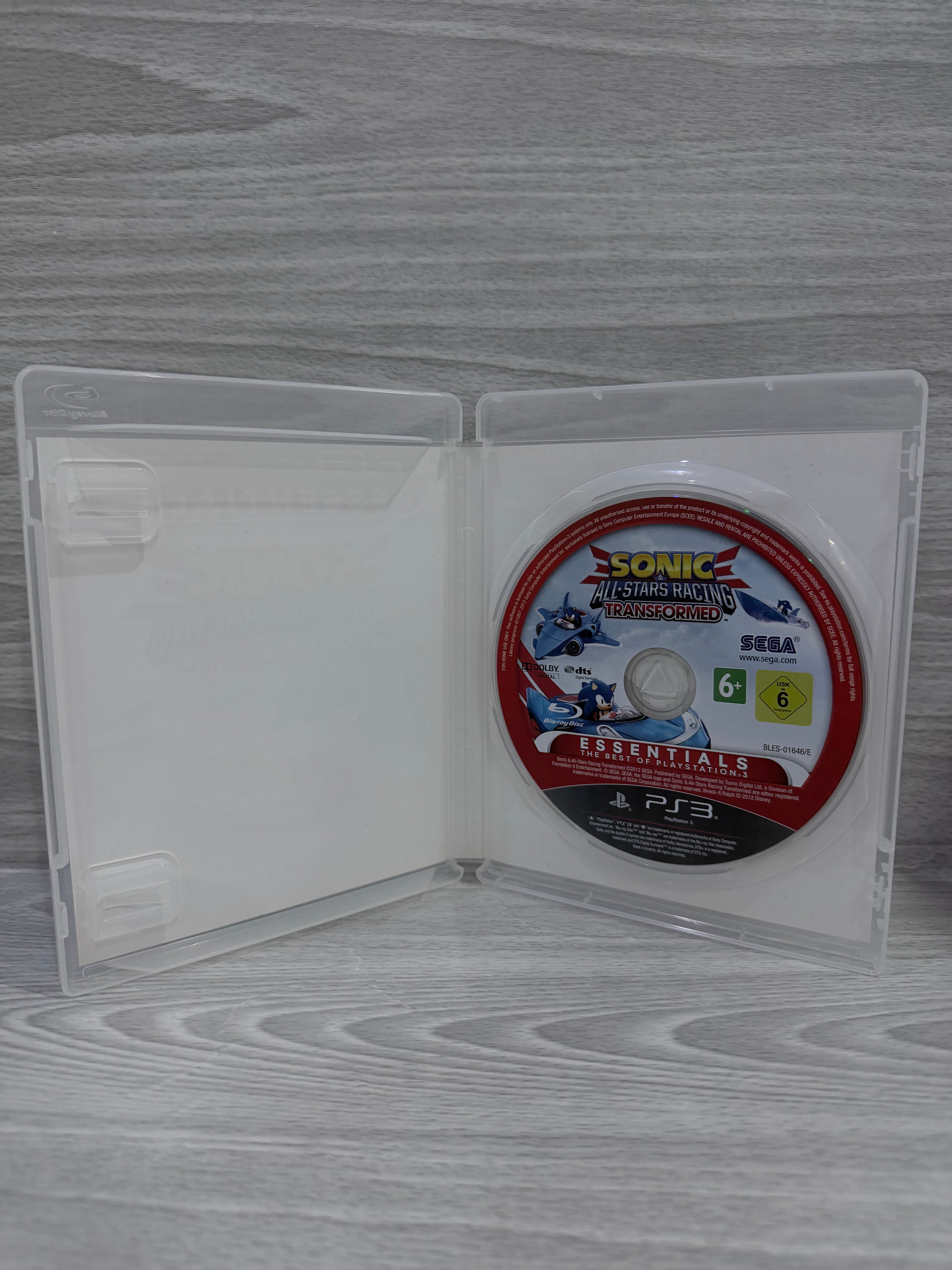 Sonic & All Stars Racing Transformed Essentials PS3 No Manual PAL UK Tested