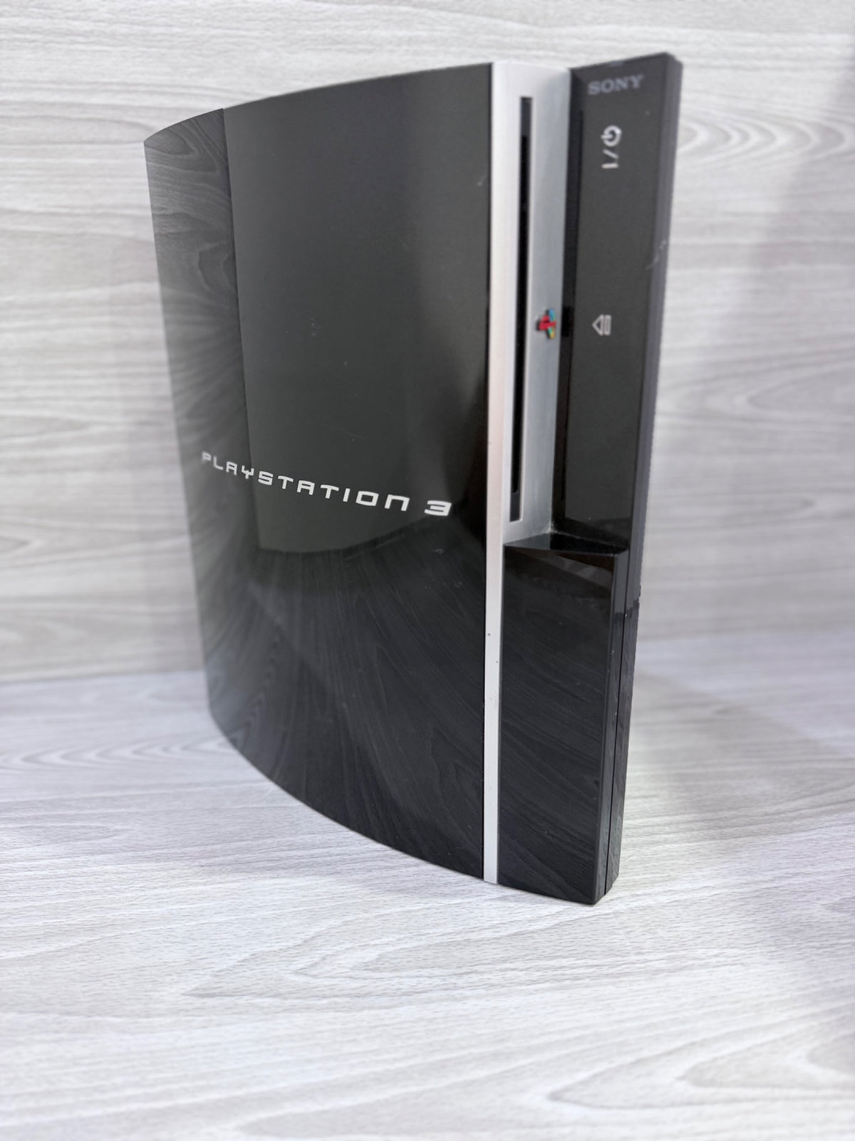 Sony PlayStation 3 Original 80GB Black Console Genuine Black Controller Tested