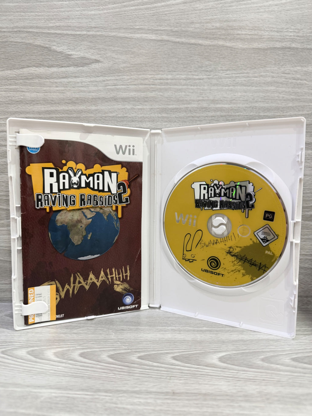 Rayman Raving Rabbids 2 Nintendo Wii Complete With Manual PAL UK Tested Working