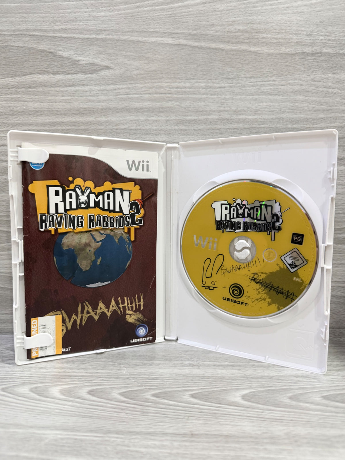 Rayman Raving Rabbids 2 Nintendo Wii Complete With Manual PAL UK Tested Working