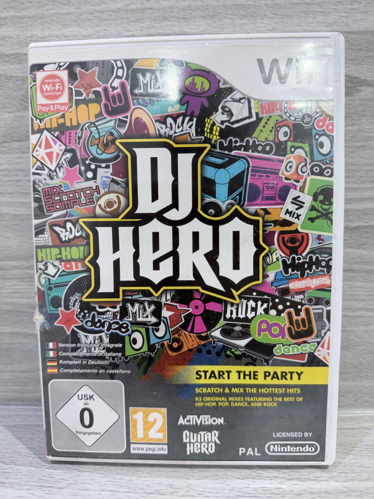 DJ Hero (Game Only) Nintendo Wii No Manual PAL UK Tested Working