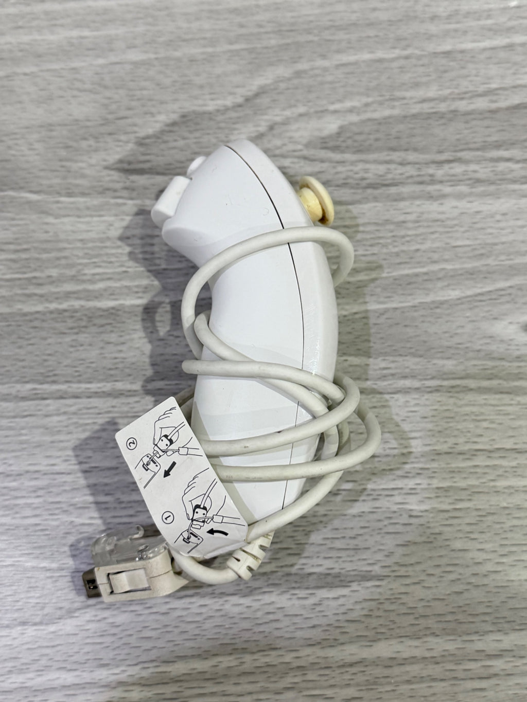 Nintendo Wii/Wii U Official Nunchuck White White Controller Original Tested