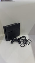 PS4 Console PlayStation 4 Black 500GB with Official Dualshock 4 Controller and cables.