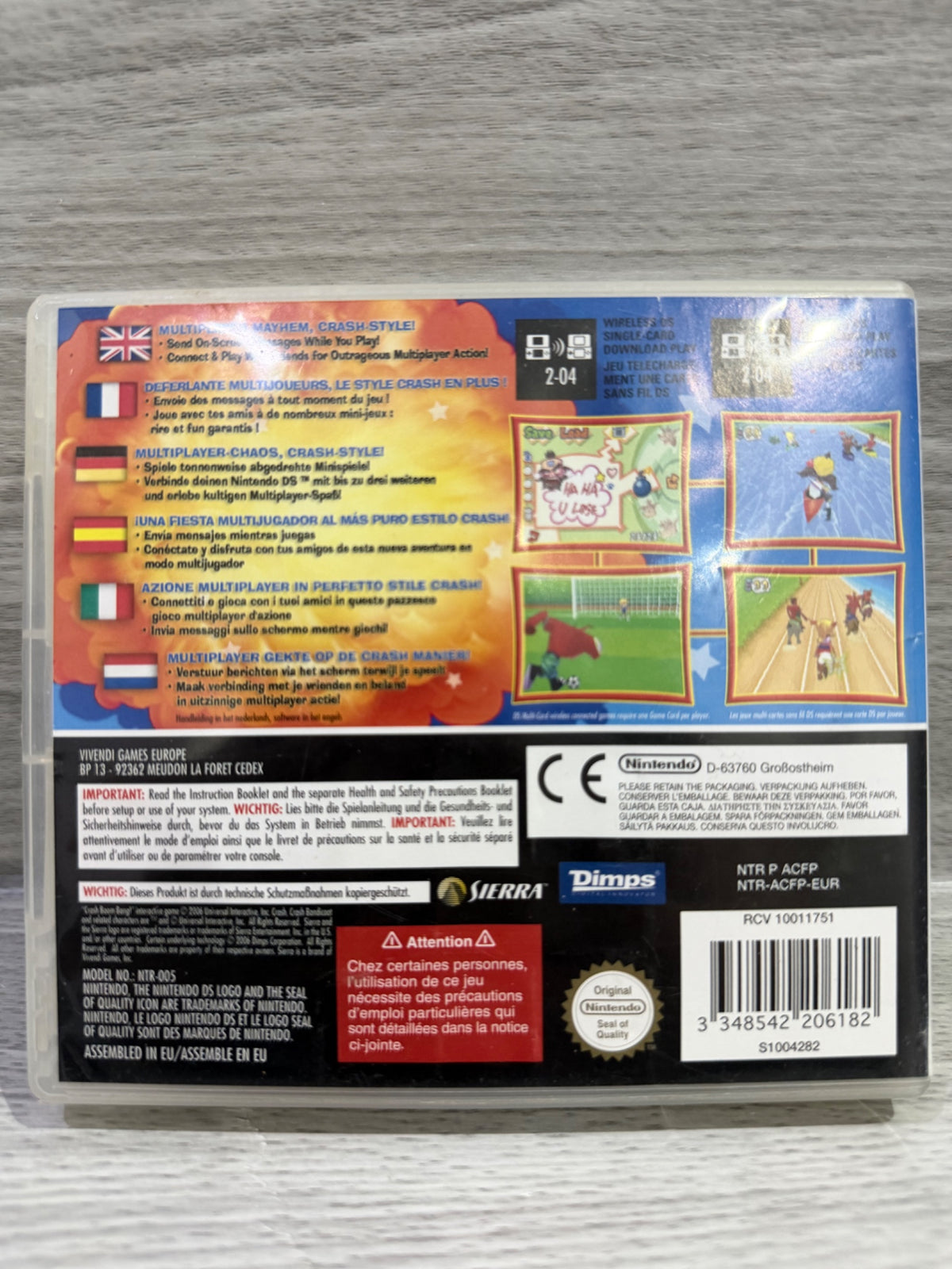 Crash Boom Bang Nintendo DS Complete With Manual PAL UK Tested Working