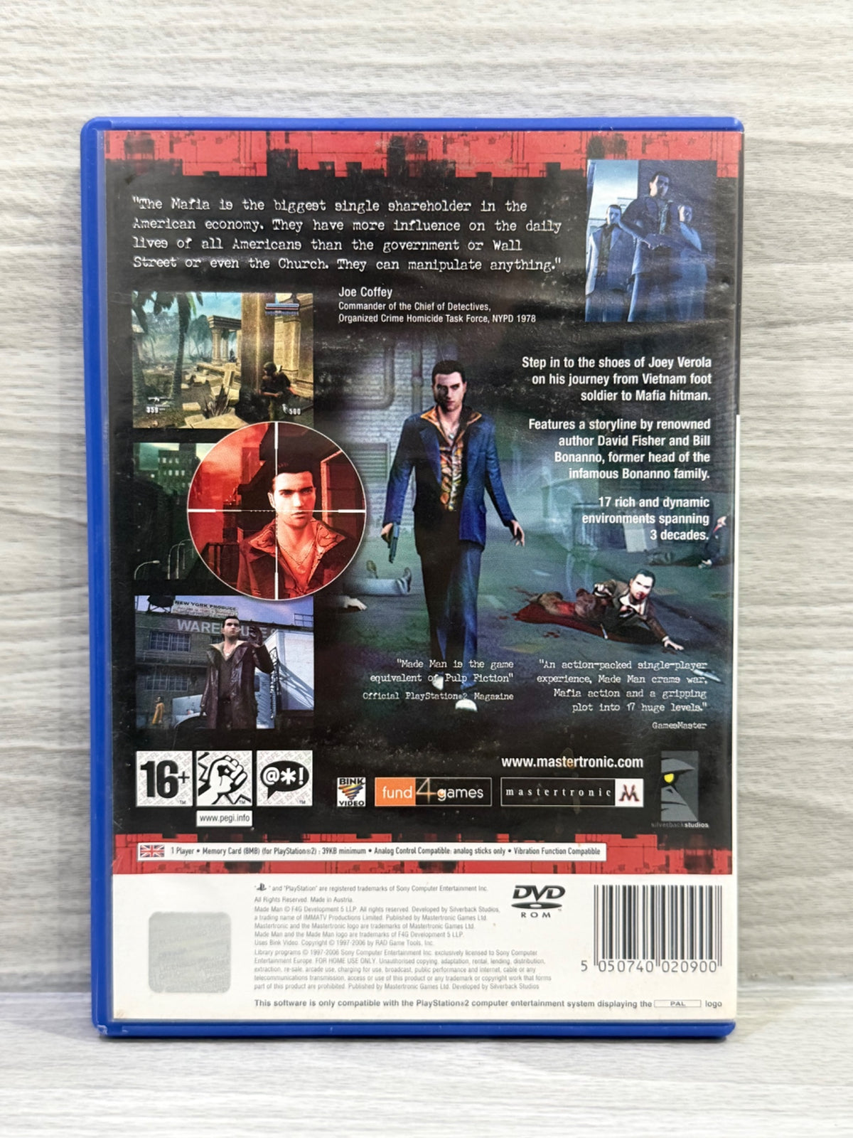 Made Man Sony PlayStation 2 Complete With Manual PAL UK Tested Working