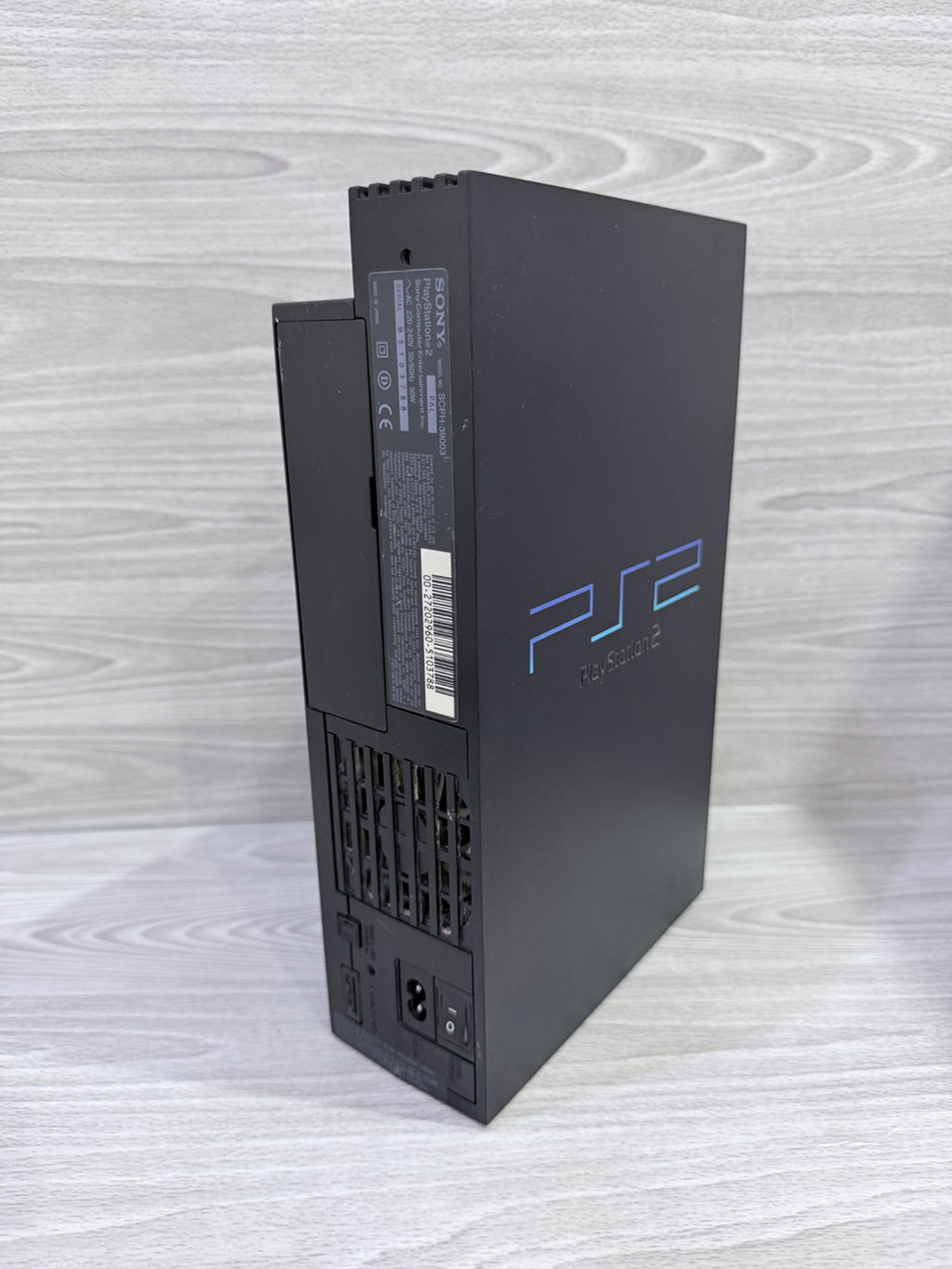 Sony PlayStation 2 Original Black Console Genuine Black Controller Tested
