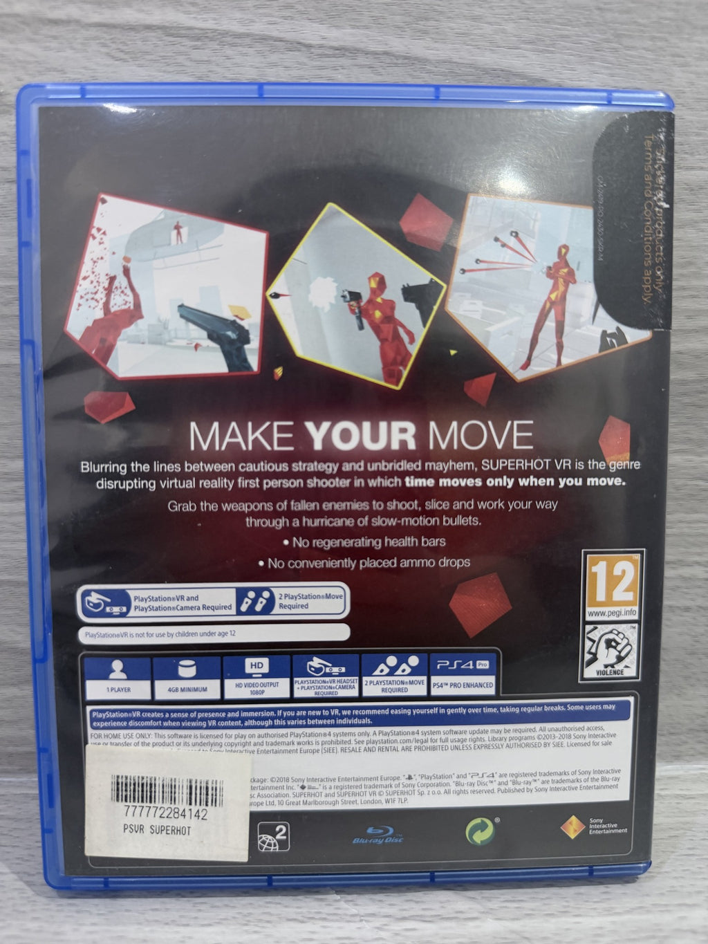 Superhot (PSVR) Sony PlayStation 4 Boxed PAL UK Tested Working