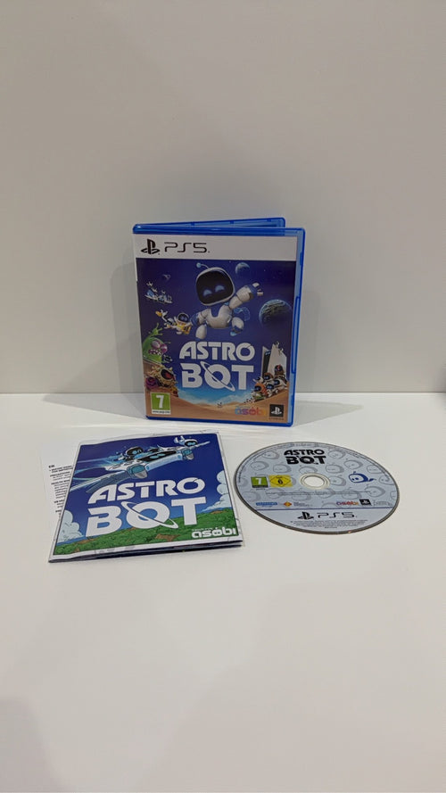 Astro Bot video game for Sony PlayStation 5, includes case, disc, and poster, no manual.