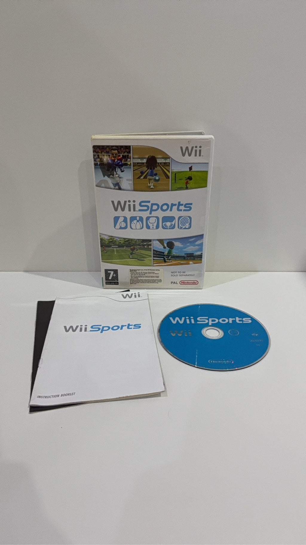 Wii Sports for Nintendo Wii, complete with manual and DVD-style case, PAL UK.