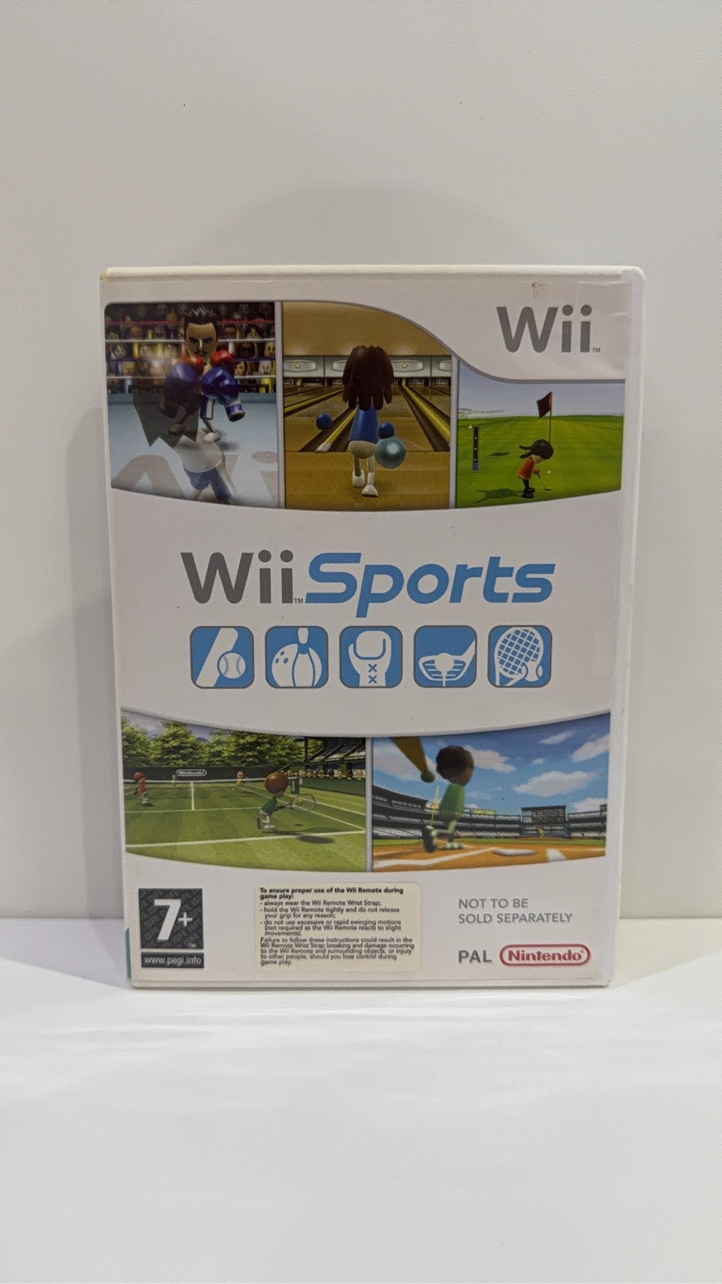Wii Sports for Nintendo Wii, complete with manual and DVD-style case, PAL UK.