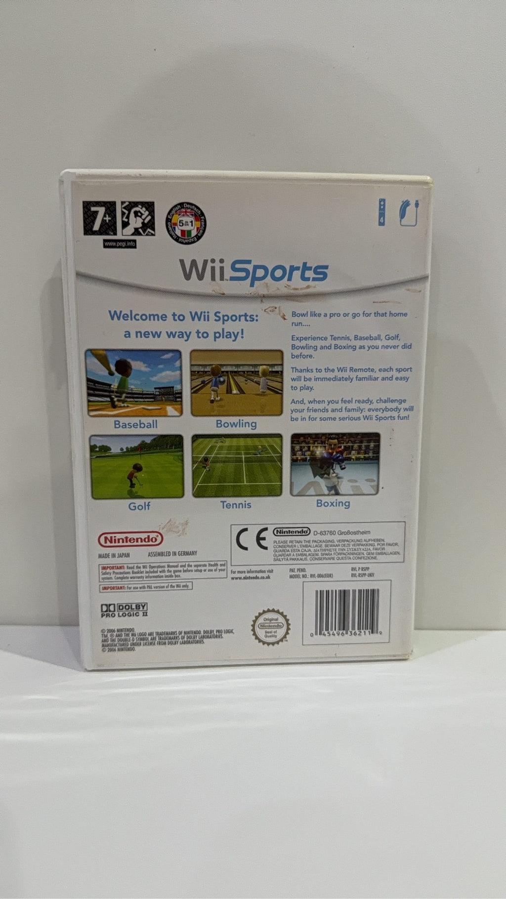 Wii Sports for Nintendo Wii, complete with manual and DVD-style case, PAL UK.