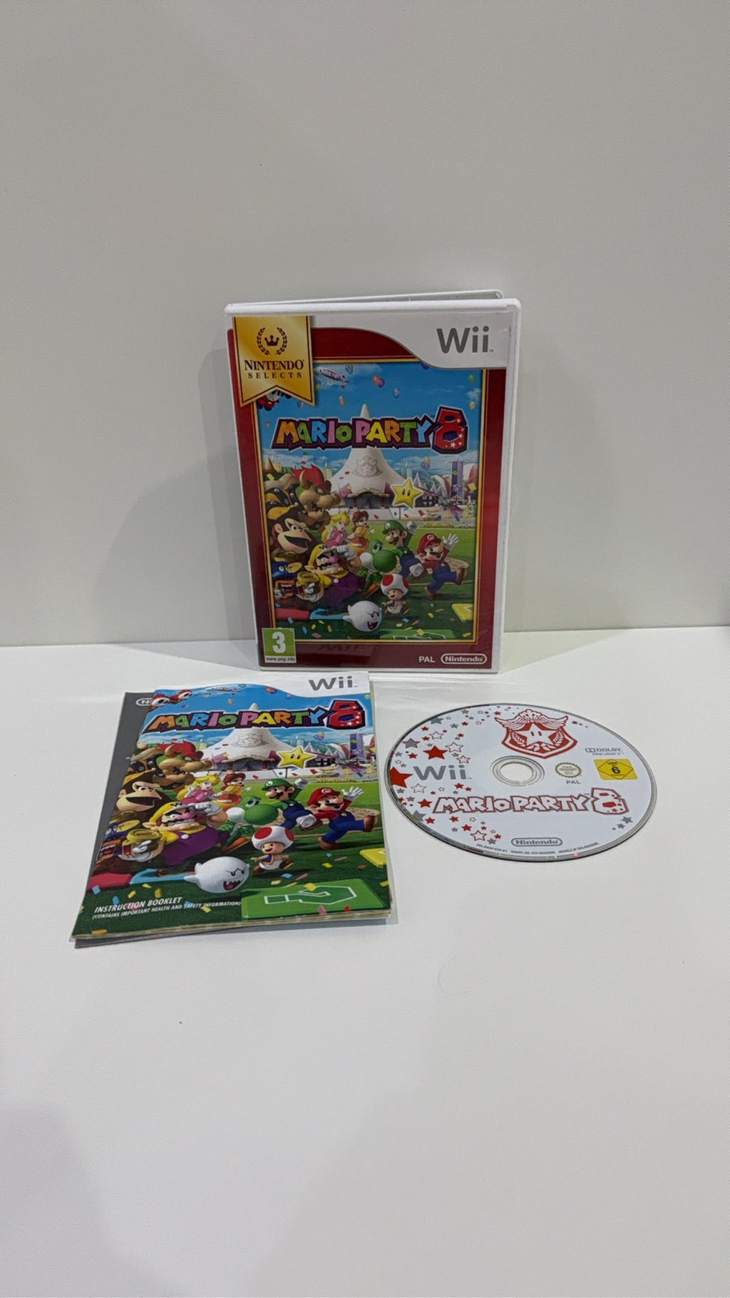 Mario Party 8 video game for Nintendo Wii, complete with case and manual, PAL UK.