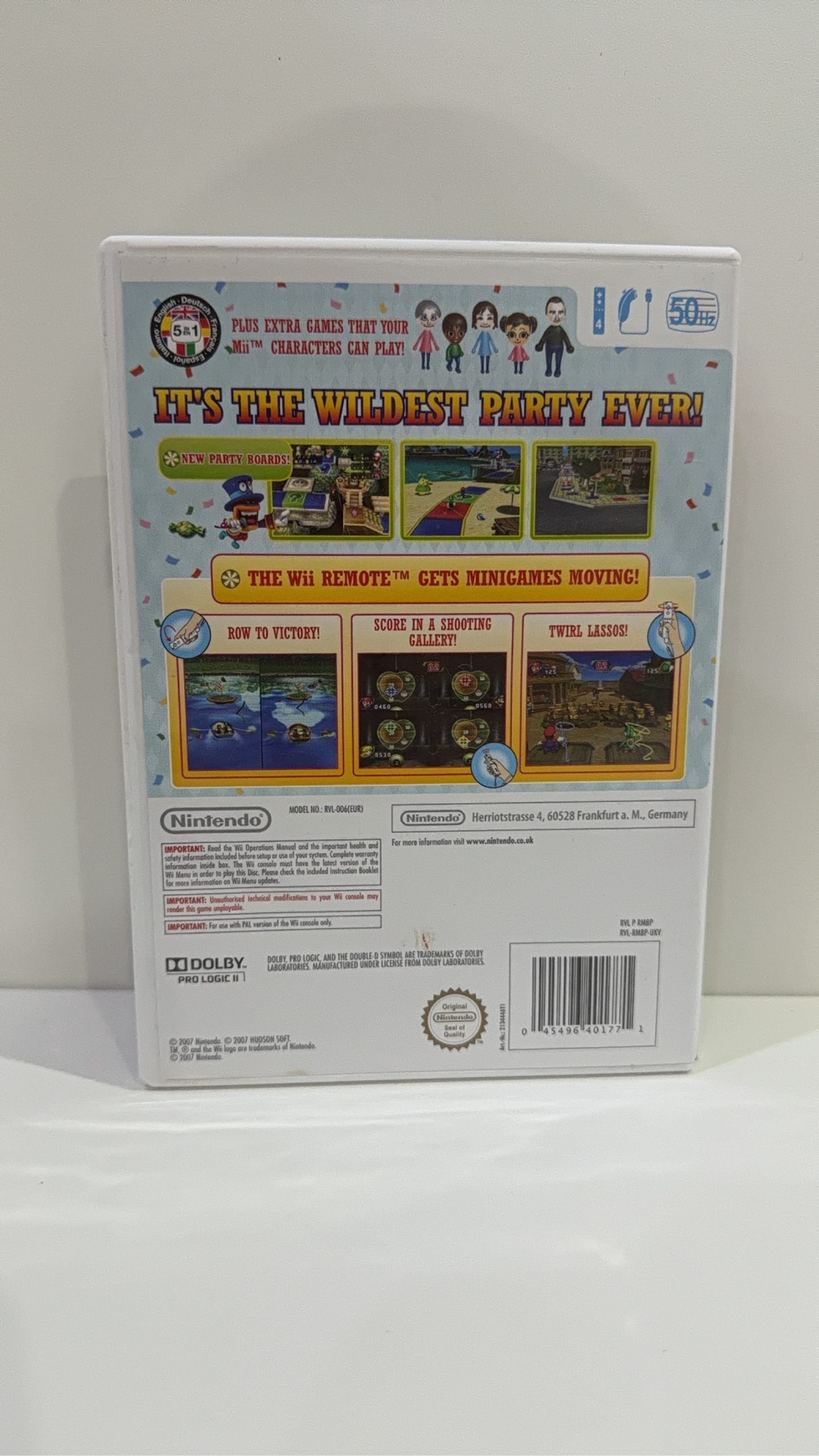 Mario Party 8 video game for Nintendo Wii, complete with case and manual, PAL UK.