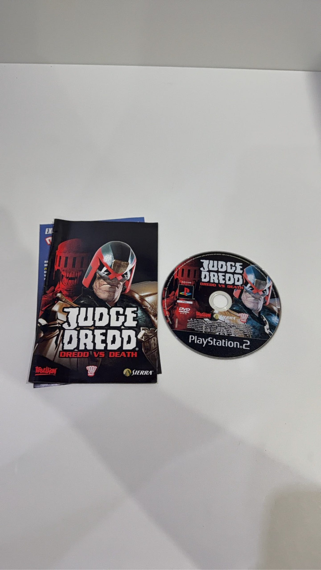 Judge Dredd: Dredd vs Death for Sony PlayStation 2 PS2, complete with case and manual.