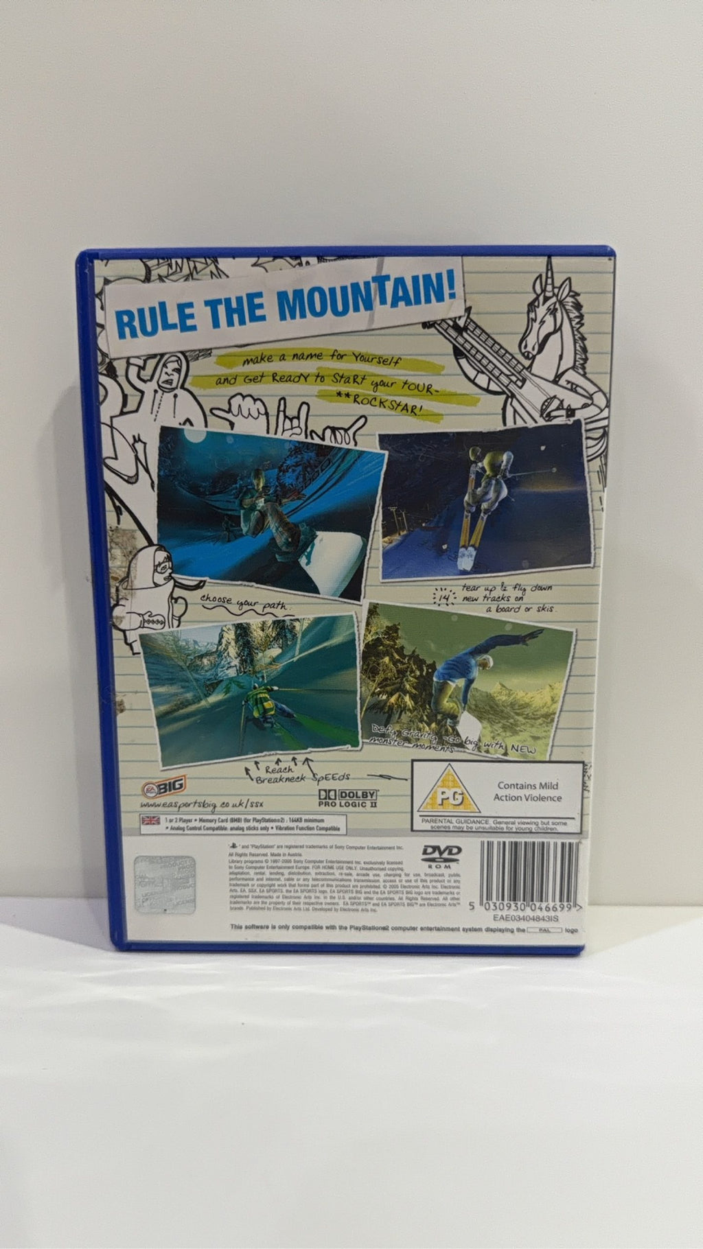 SSX On Tour video game for Sony PlayStation 2 PS2, includes case and disc, no manual.