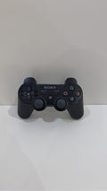 Official Sony PlayStation 3 PS3 DualShock 3 Sixaxis Controller in black, tested and working.