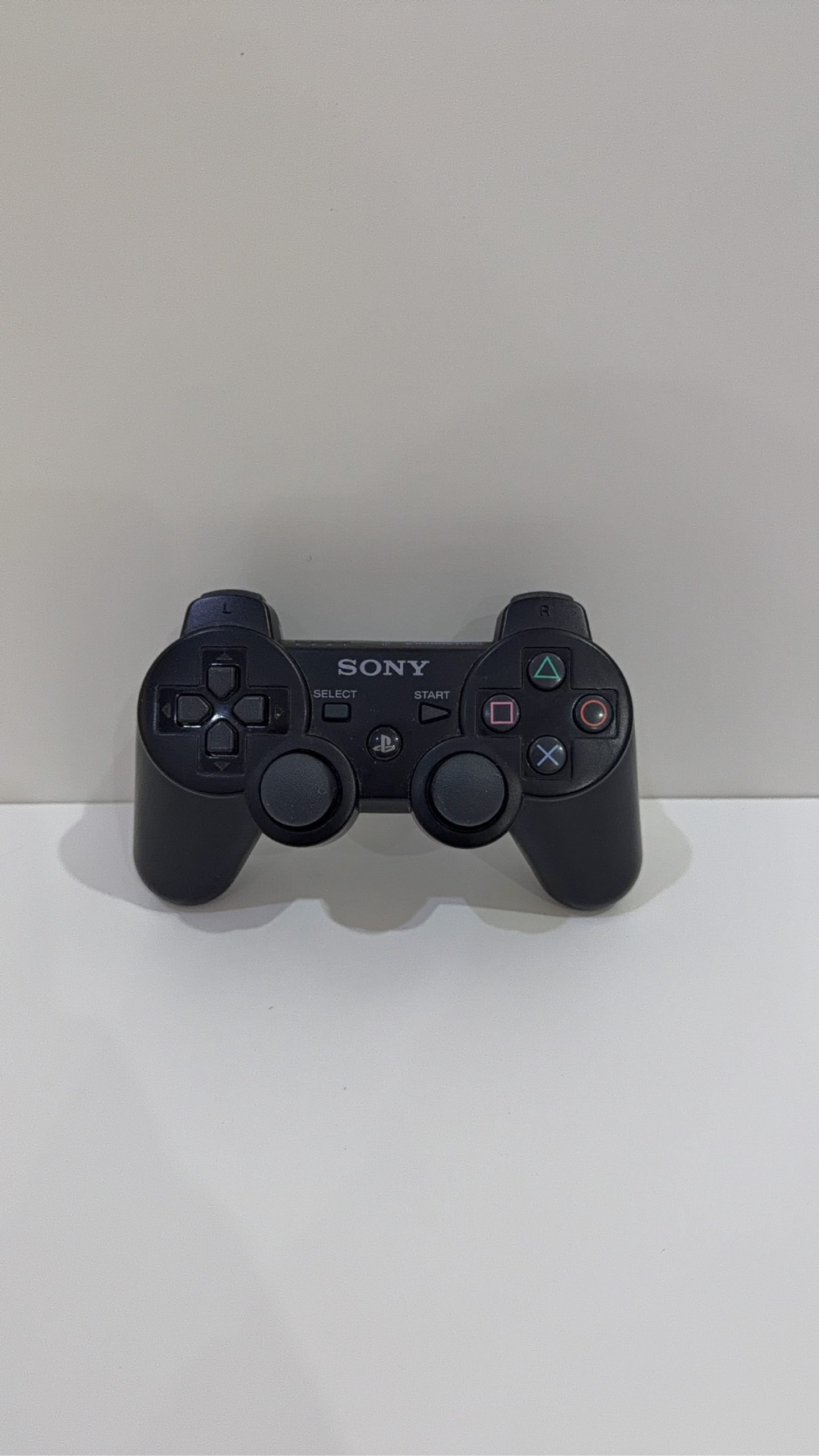 Official Sony PlayStation 3 PS3 DualShock 3 Sixaxis Controller in black, tested and working.