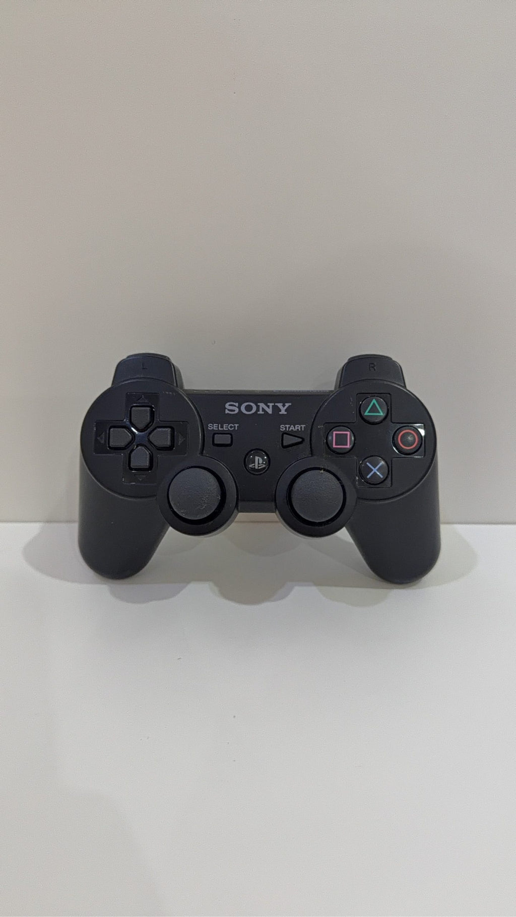 Official Sony PlayStation 3 PS3 DualShock 3 Sixaxis Controller in black, tested and working.