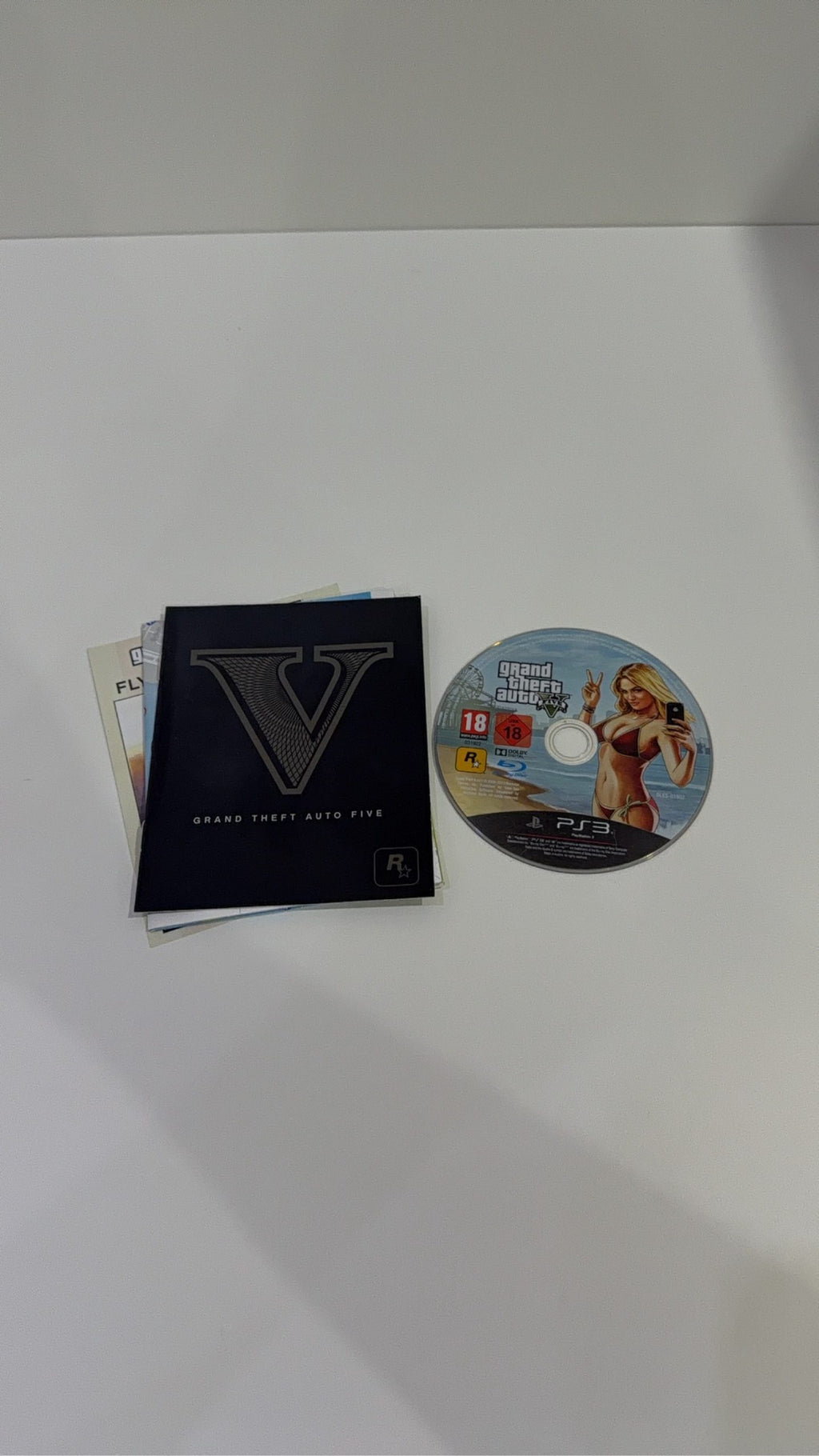 Grand Theft Auto V GTA 5 for Sony PlayStation 3 PS3 with case, manual, and map.