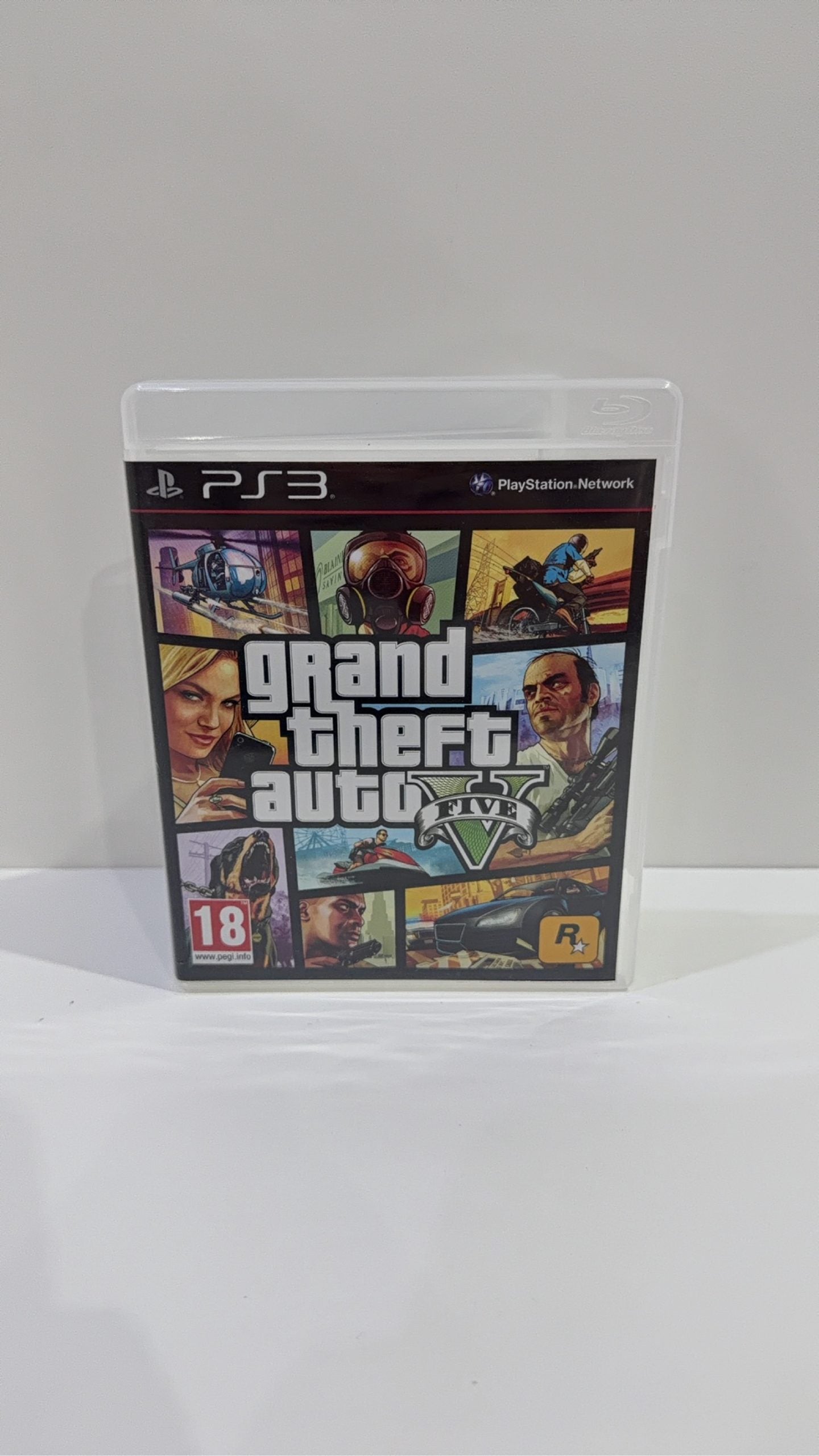 Grand Theft Auto V GTA 5 for Sony PlayStation 3 PS3 with case, manual, and map.