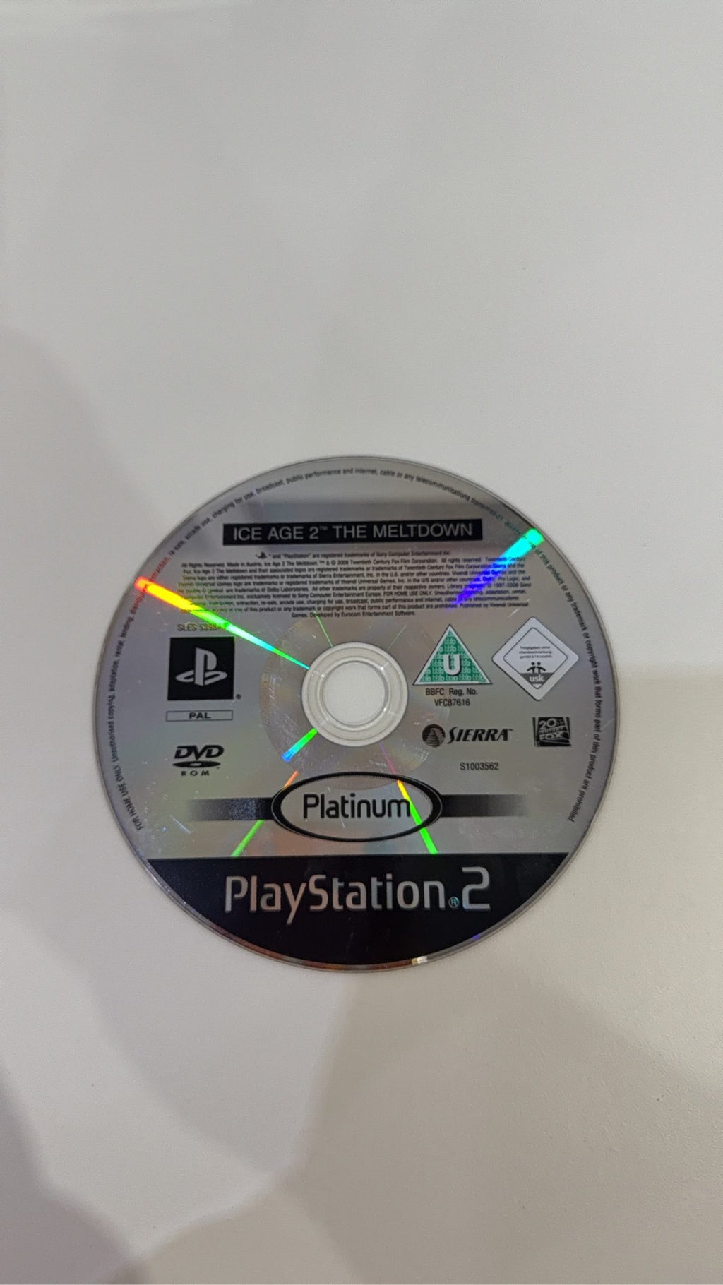 Ice Age 2 The Meltdown video game for Sony PlayStation 2 PS2, includes case and disc.