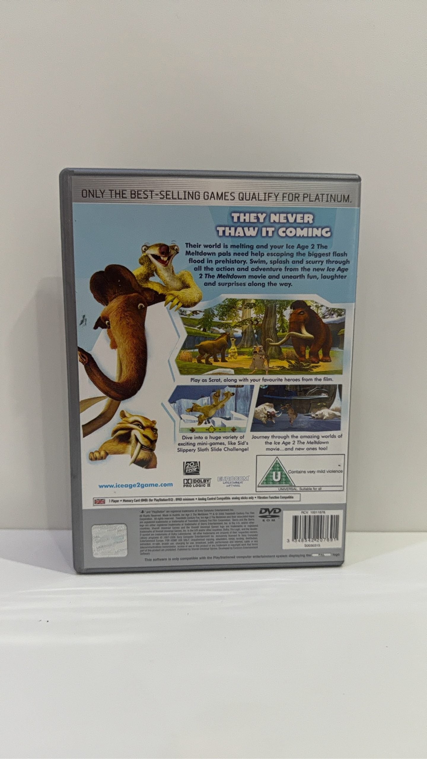 Ice Age 2 The Meltdown video game for Sony PlayStation 2 PS2, includes case and disc.