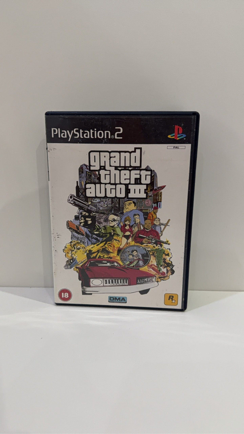 Grand Theft Auto III GTA 3 for Sony PlayStation 2 PS2 with case, manual, and map.