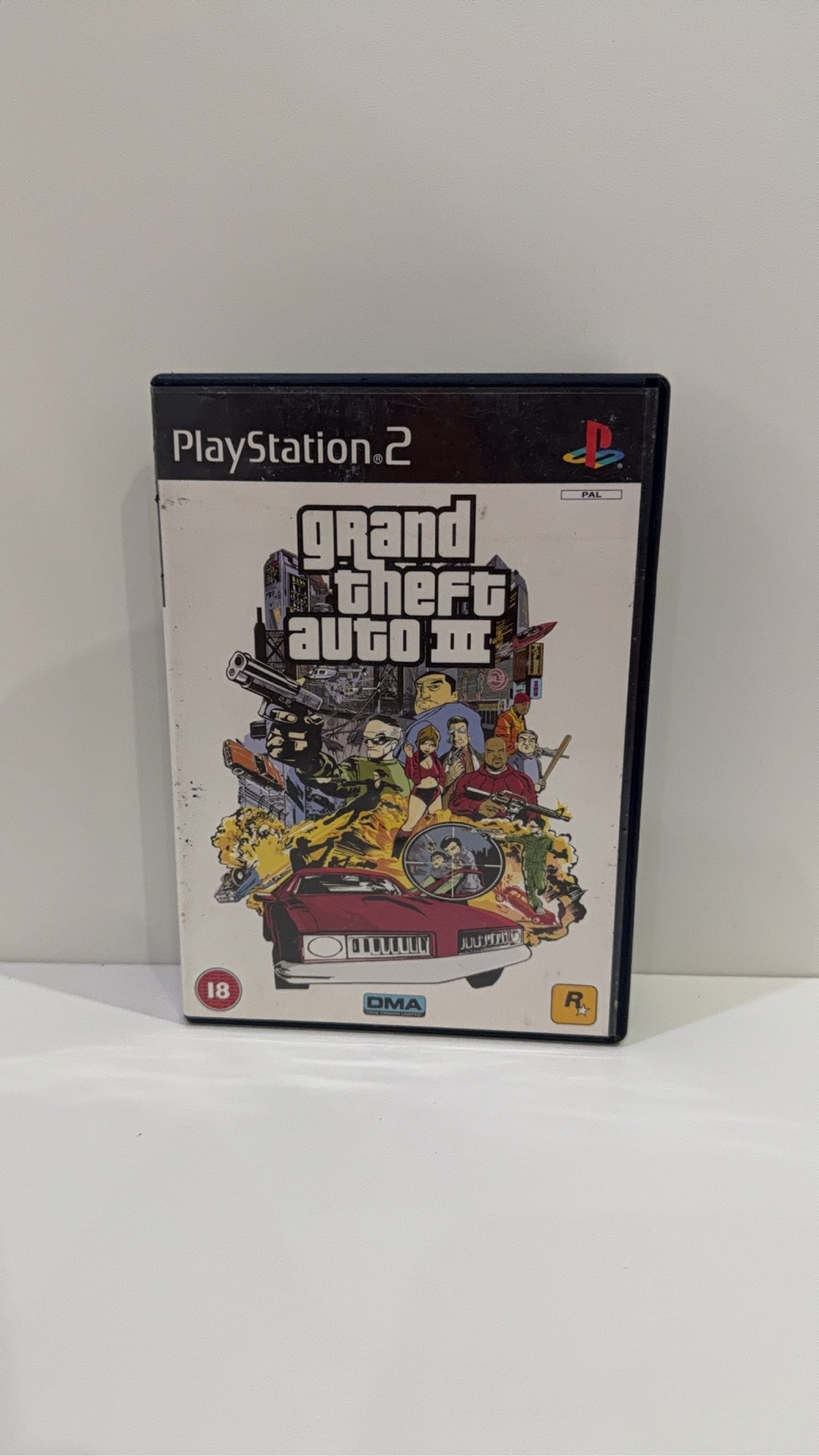Grand Theft Auto III GTA 3 for Sony PlayStation 2 PS2 with case, manual, and map.