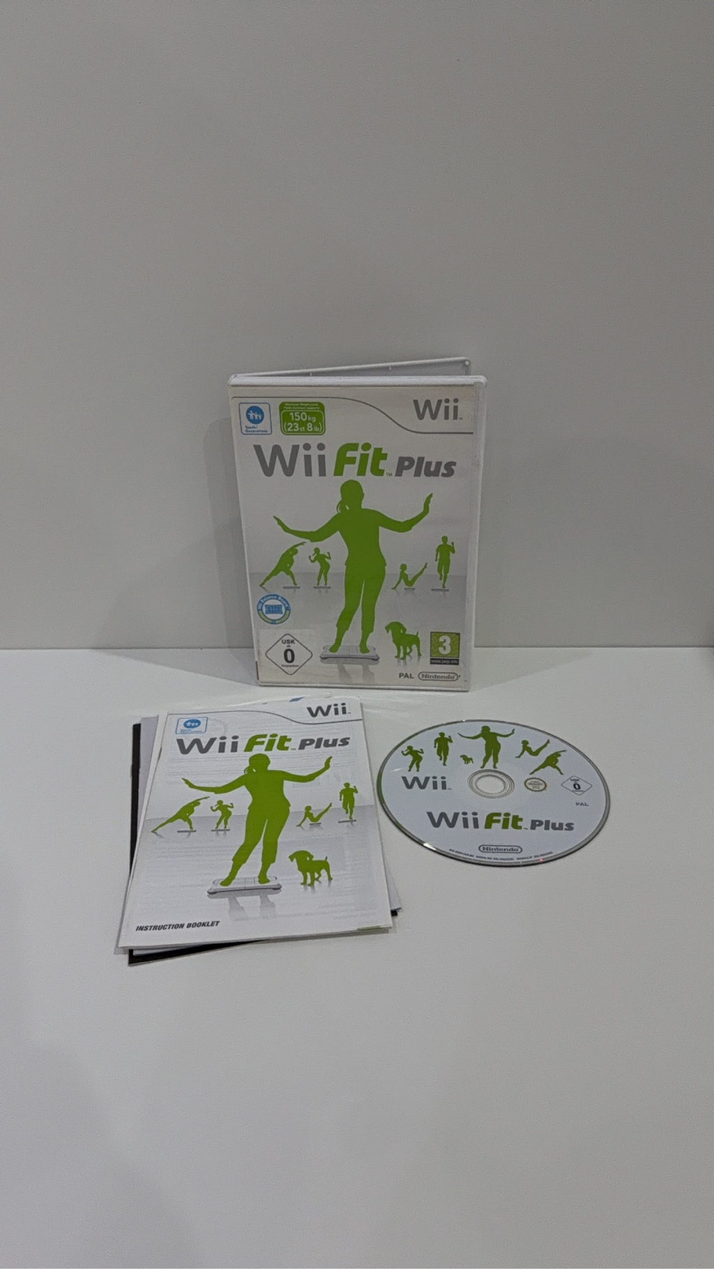 Wii Fit Plus Nintendo Wii game boxed with manual, PAL UK version, no balance board.