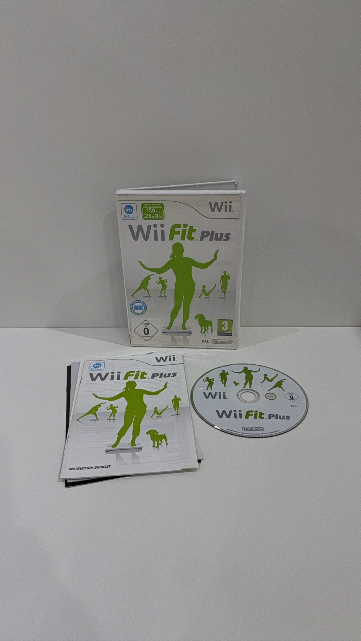Wii Fit Plus Nintendo Wii game boxed with manual, PAL UK version, no balance board.