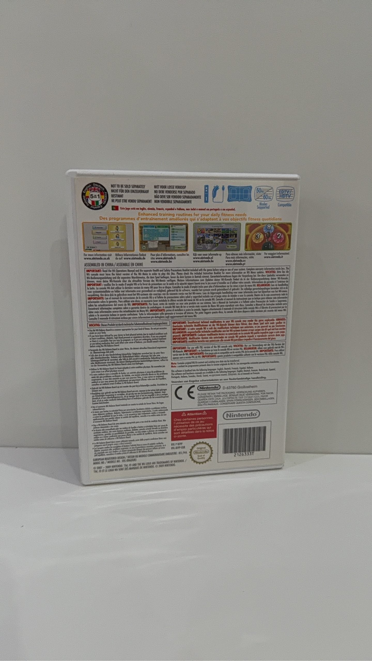 Wii Fit Plus Nintendo Wii game boxed with manual, PAL UK version, no balance board.