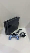 PlayStation 4 Console PS4 Black 500GB with Official Dualshock 4 Controller and cables.
