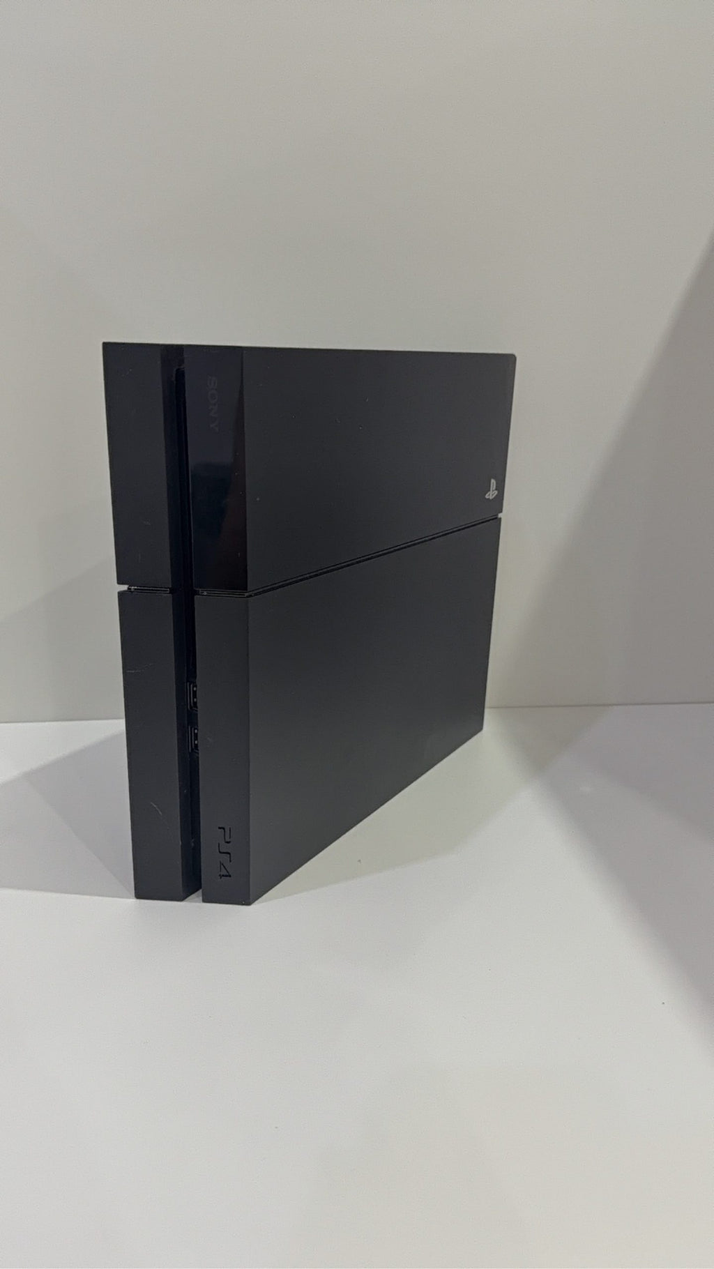 Sony PlayStation 4 PS4 500GB Black Console with Dualshock 4 Controller and Power Cable.