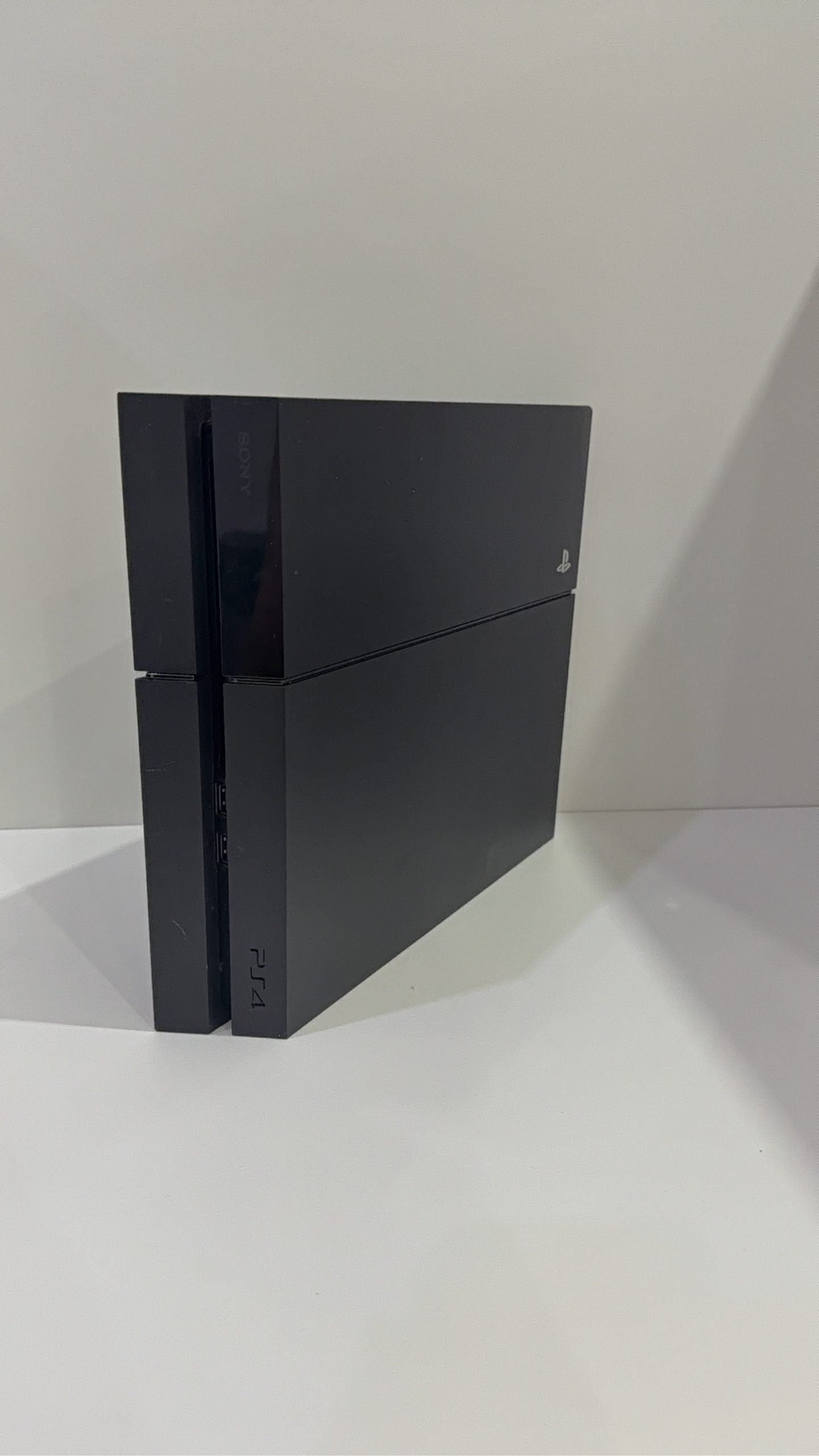 Sony PlayStation 4 PS4 500GB Black Console with Dualshock 4 Controller and Power Cable.