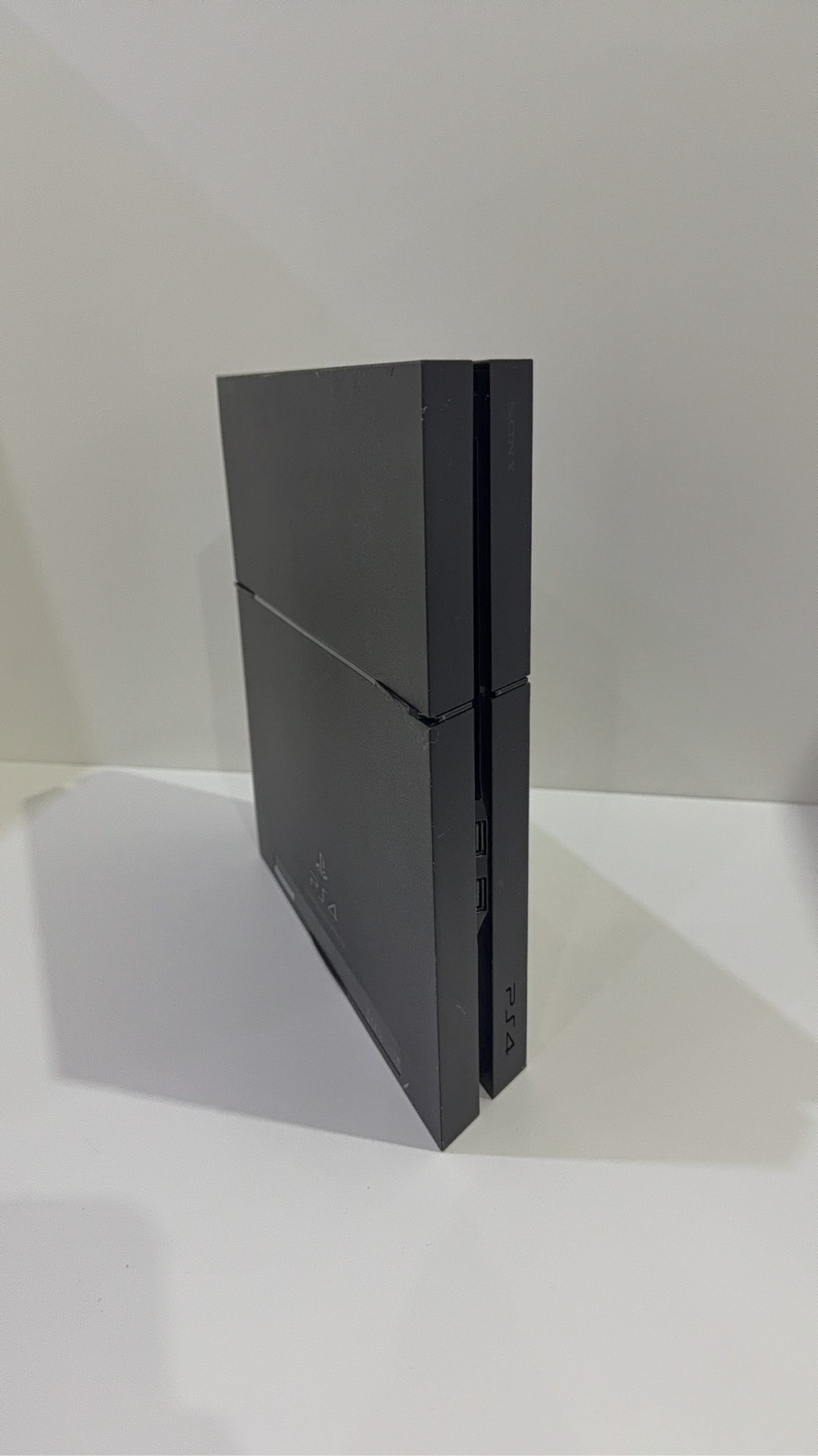 Sony PlayStation 4 PS4 500GB Black Console with Dualshock 4 Controller and Power Cable.