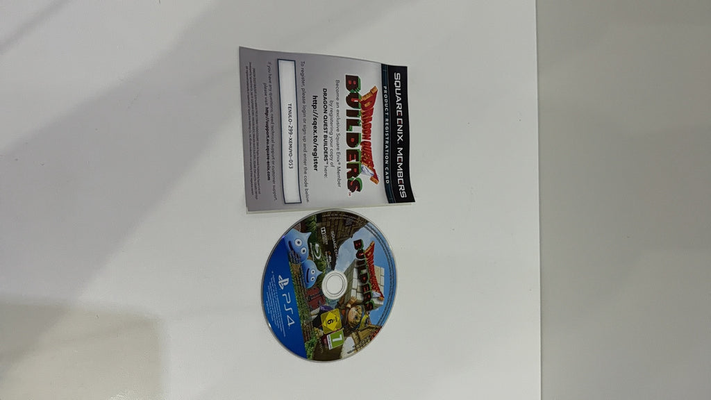 Dragon Quest Builders PlayStation 4 video game case and disc, PAL UK region, very good condition.