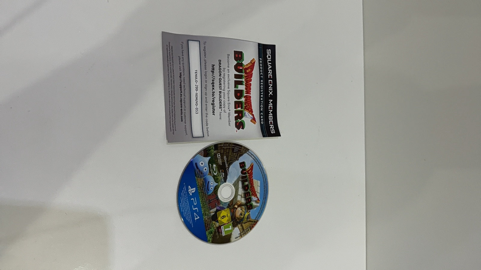 Dragon Quest Builders PlayStation 4 video game case and disc, PAL UK region, very good condition.