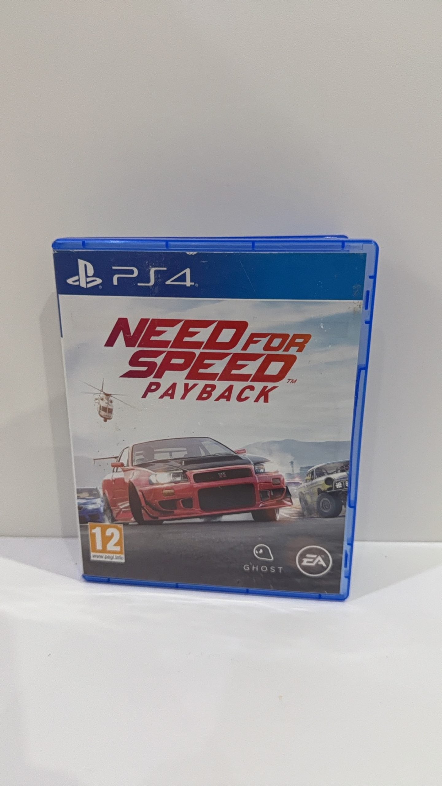 Need for Speed Payback PS4 video game case and disc, PAL UK edition, tested working.